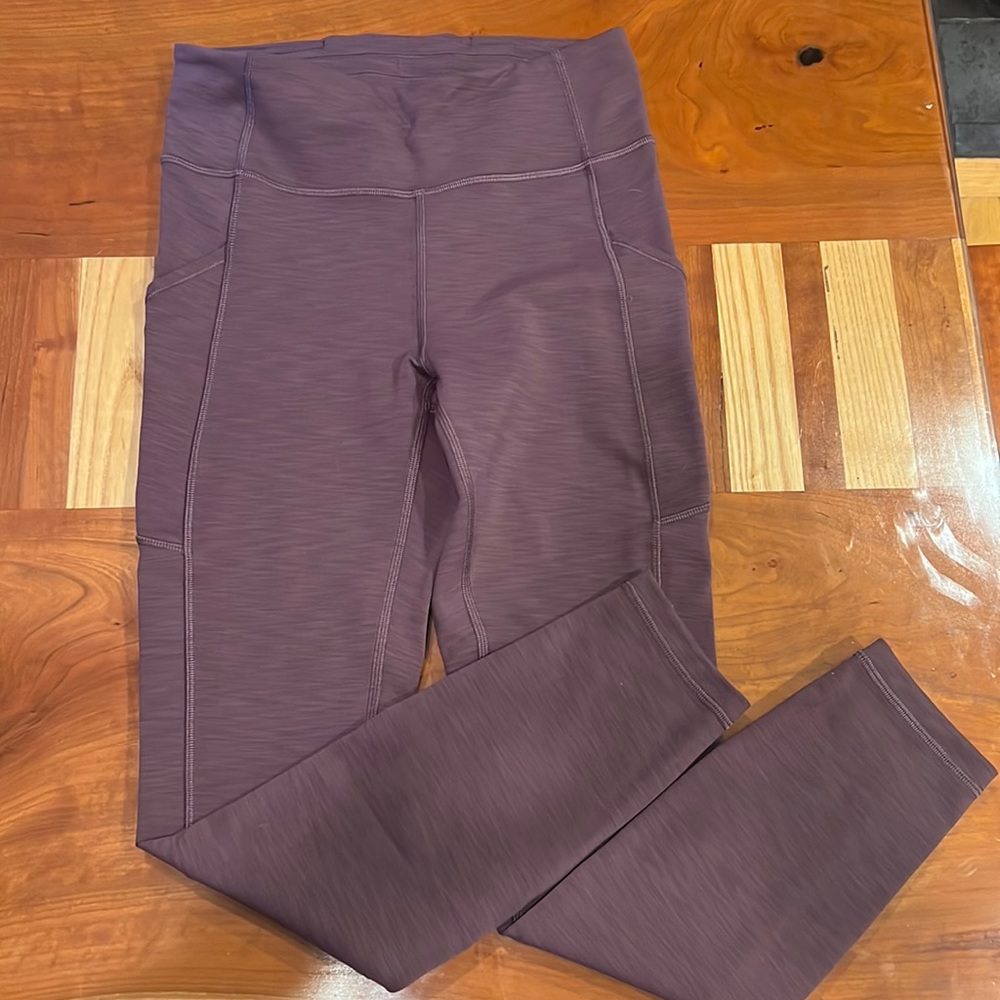 Lululemon fast and free 25” leggings with side pocket